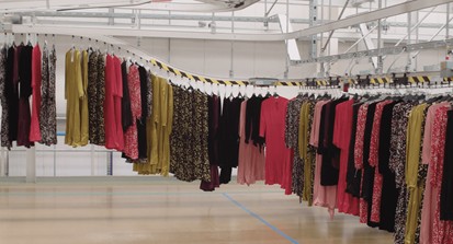 ACS power M&S Collaboration: Image taken onsite at ACS Circular Fashion Hub