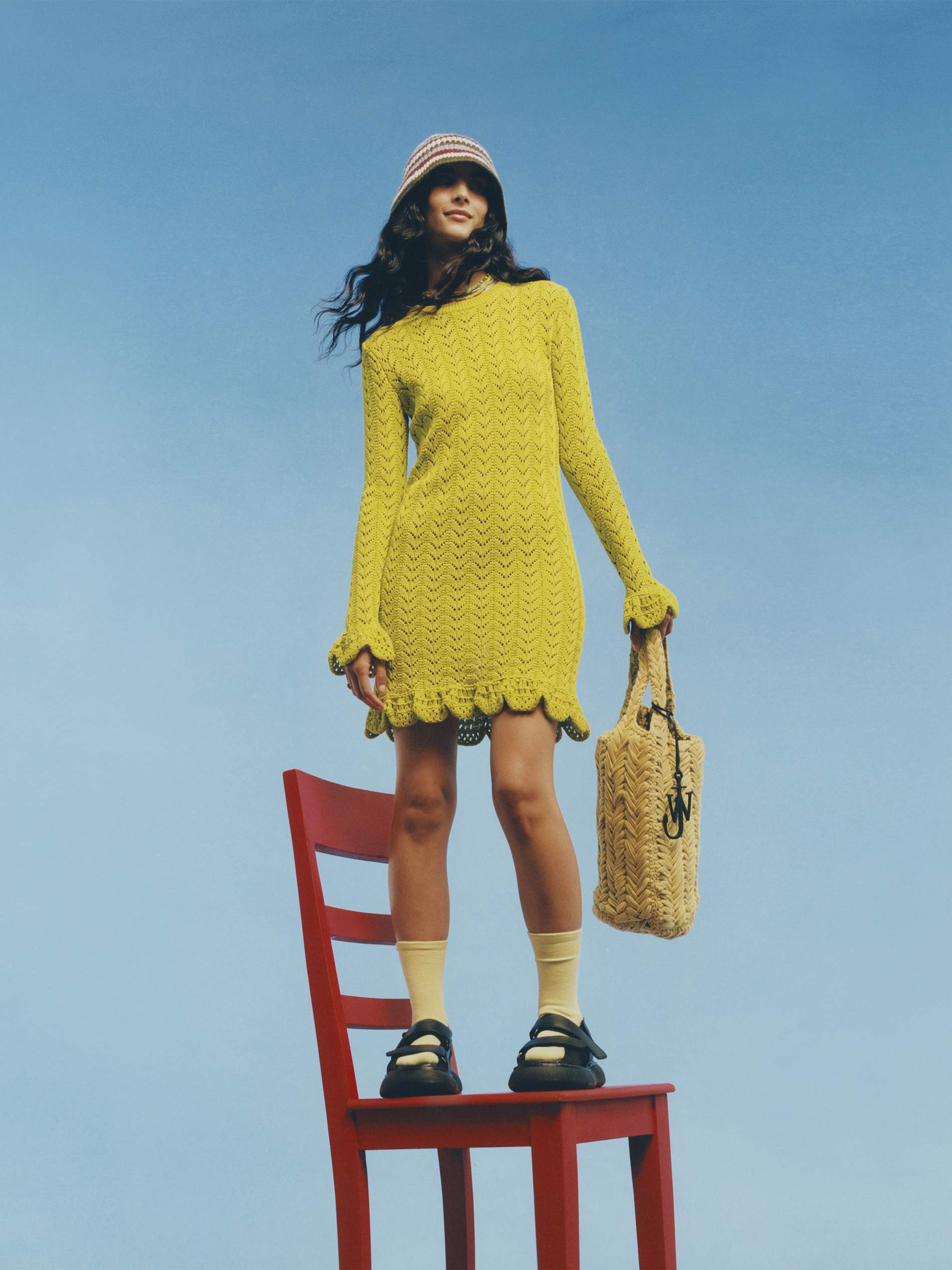 Model on Chair