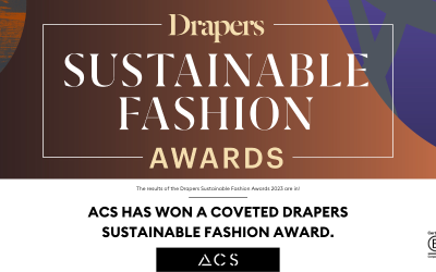ACS Has Won A Coveted Drapers Sustainable Fashion Award.