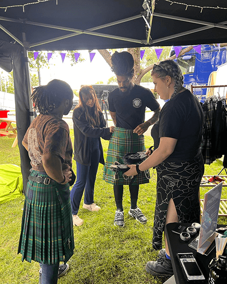 ACS fitting Bob Vylan for Kilts at TRNSMT Festival