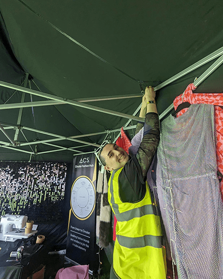 ACS Staff setting up Tent at TRNSMT Festival