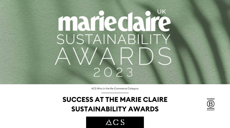 ACS Wins in the Re-Commerce Category Success at the Marie Claire Sustainability Awards